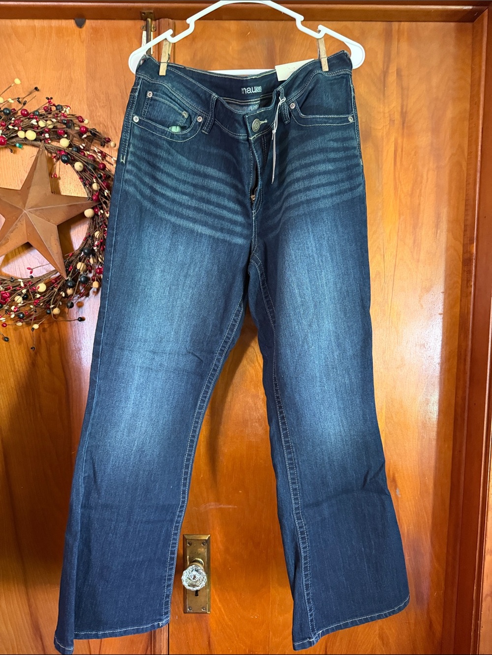 Maurices Women's Dark Wash Wide Leg Jeans